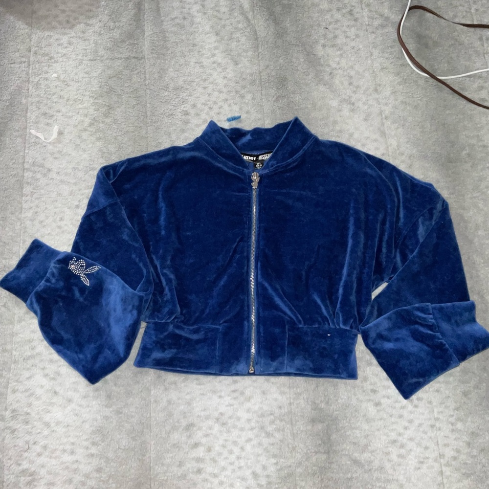 PLAYBOY diamond cropped sweater